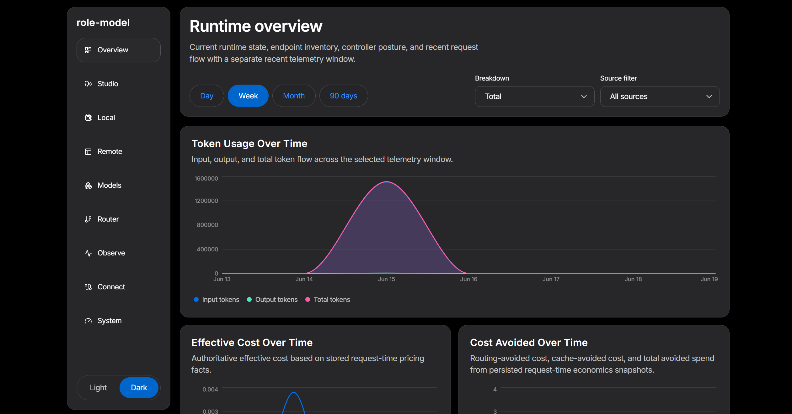 role-model runtime overview